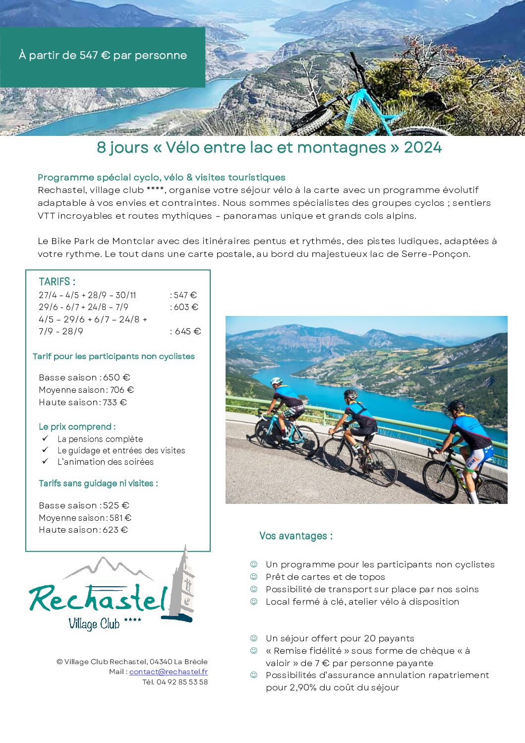 Image du document Groupes 8 jours Vélo -entre-lac-et-montagne